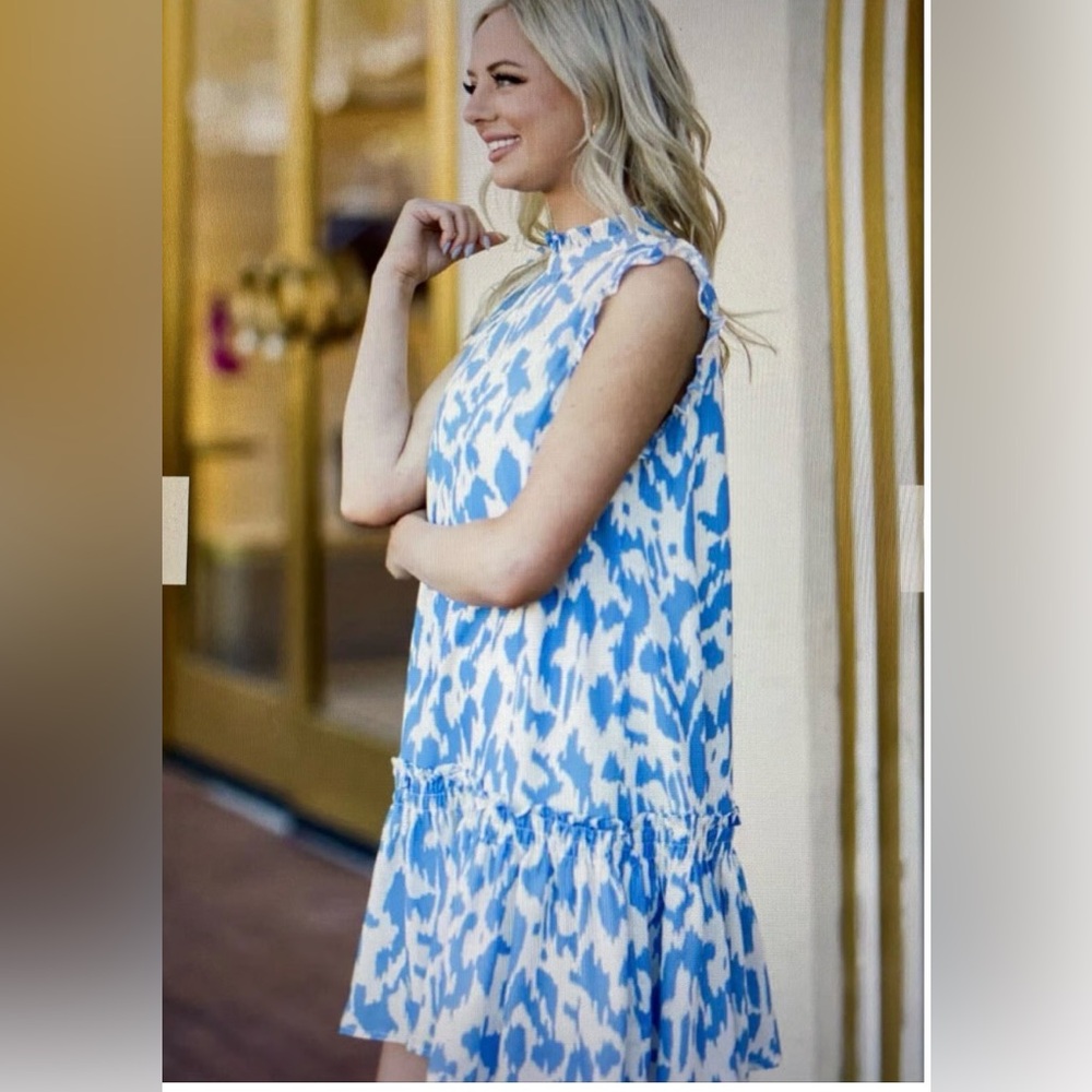 Pinch Blue and White Patterned Dress size small